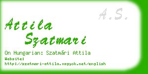 attila szatmari business card